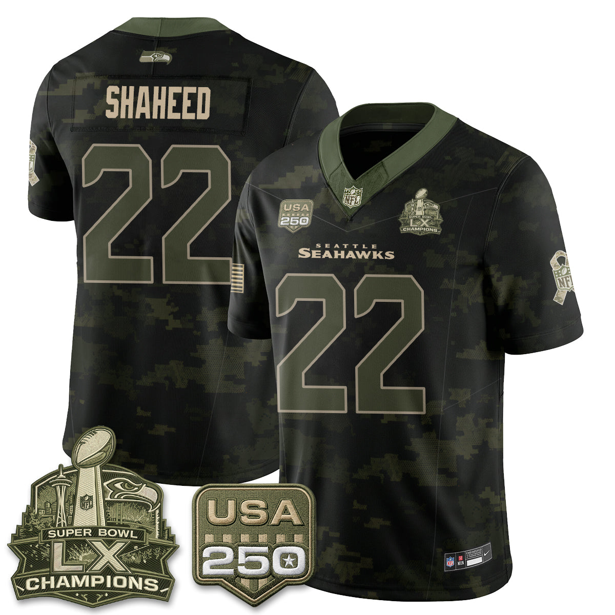 Seattle Seahawks 2026 Salute to Service Edition Vapor Jersey - Stitched-NQD
