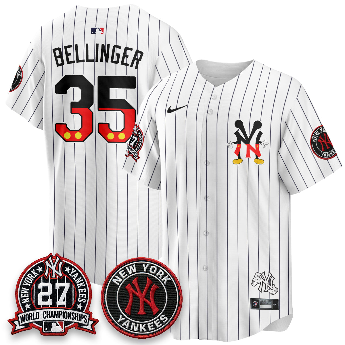 New York Yankees x Mouse Vapor Limited Jersey - Stitched