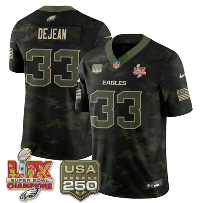 Philadelphia Eagles Salute to Service Vapor Jersey - Stitched