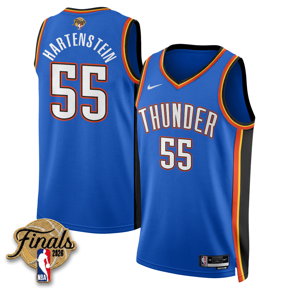 Oklahoma City Thunder 2026 NBA Western Conference Champions Vapor Jersey V2- Stitched