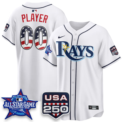 Tampa Bay Rays 2026 All Star Edition Vapor Custom Jersey - Stitched