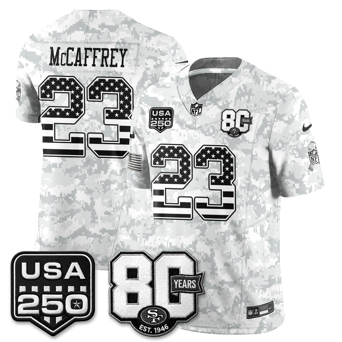 San Francisco 49ers 2026 Salute to Service Edition Vapor Jersey - Stitched-NQD