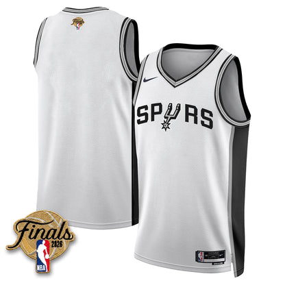 San Antonio Spurs 2026 NBA Western Conference Champions Vapor Jersey V2- Stitched
