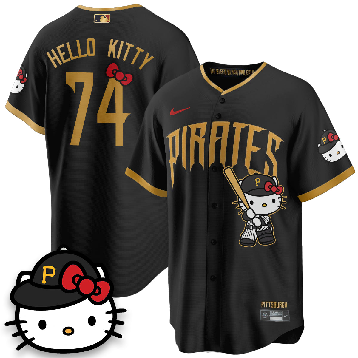 Pittsburgh Pirates x Meow KT Vapor Limited Jersey - Stitched