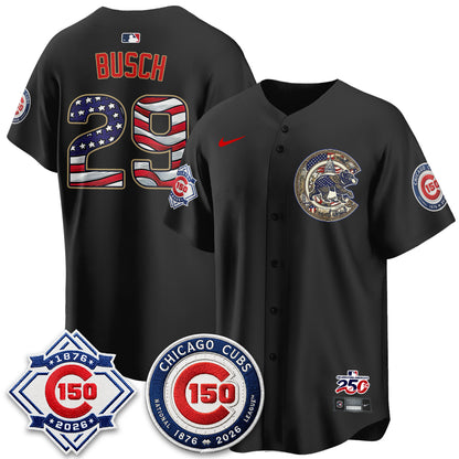 Chicago Cubs 2026 Independence Day USA Vapor Limited Jersey - Stitched