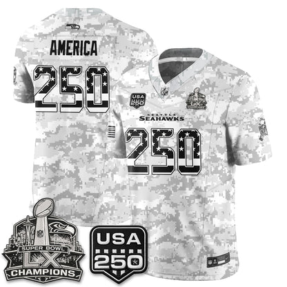 Seattle Seahawks 2026 Salute to Service Edition Vapor Jersey - Stitched-NQD