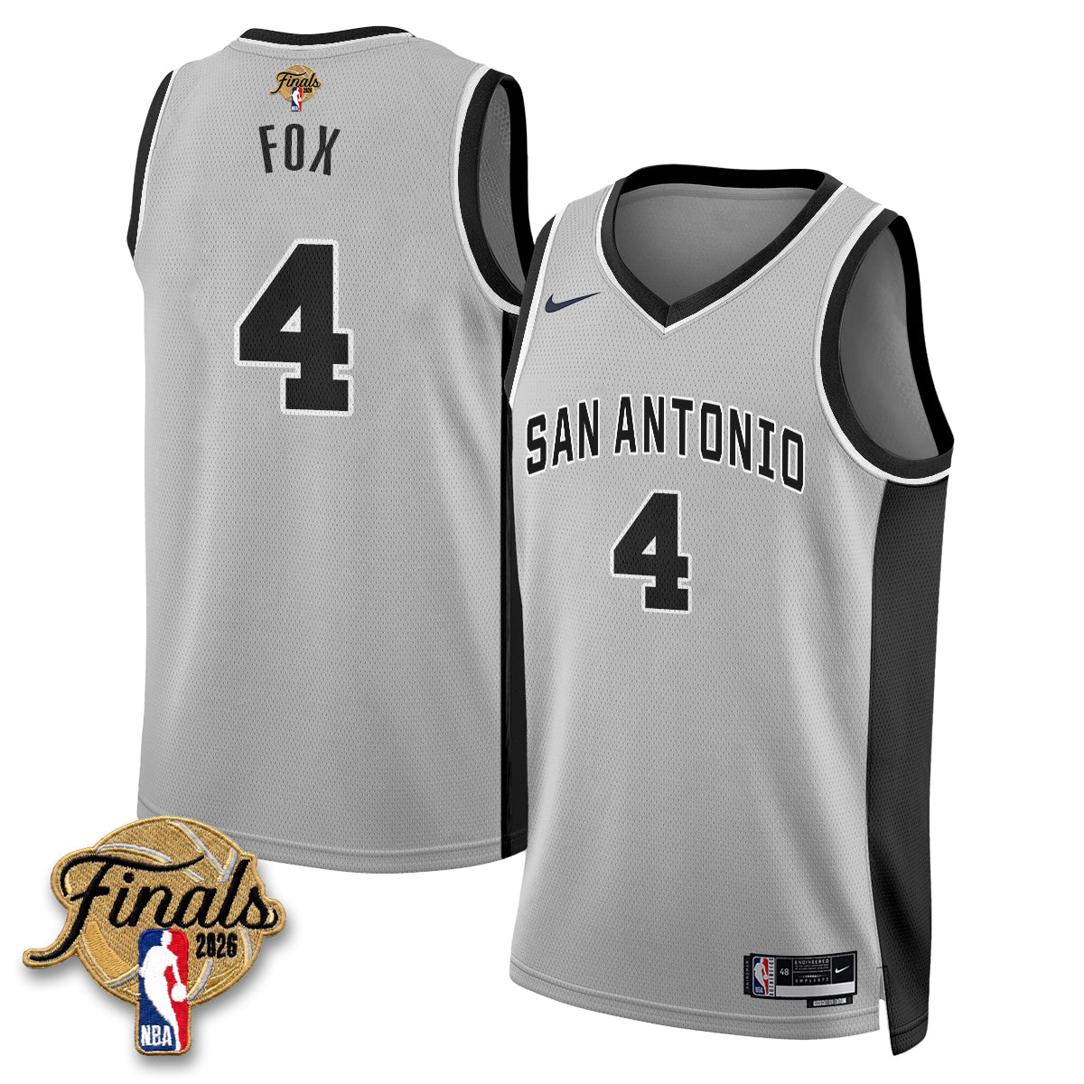 San Antonio Spurs 2026 NBA Western Conference Champions Vapor Jersey V2- Stitched
