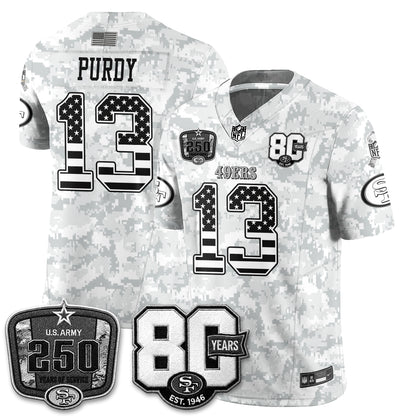 San Francisco 49ers 2026 Salute to Service Edition Vapor Jersey V2- Stitched-NQD