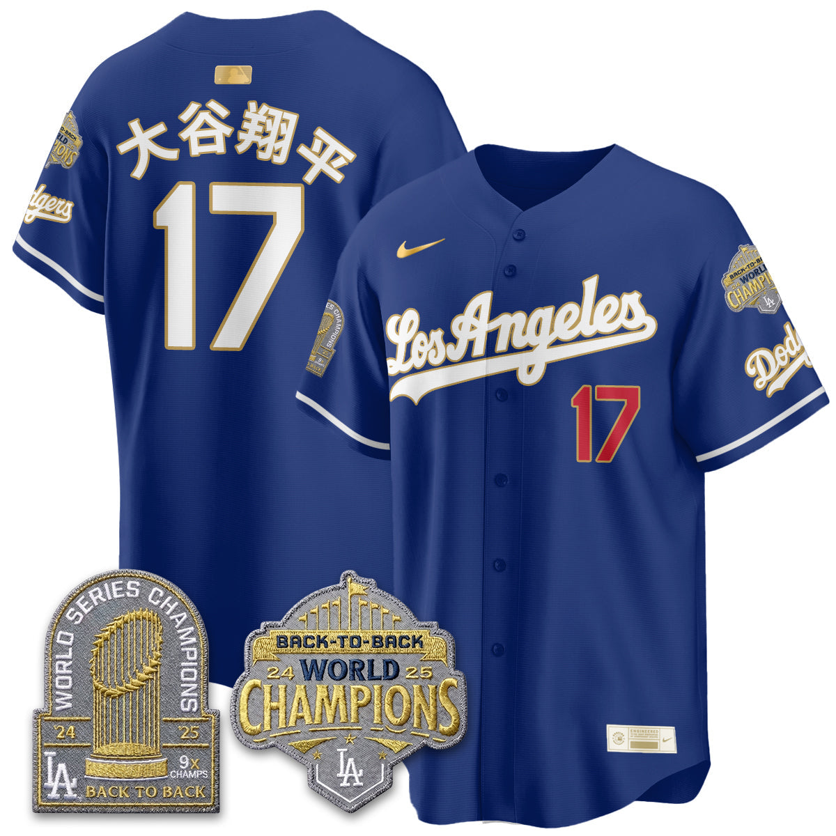 LAD Gold Collection Vapor Limited Jersey - 9x & B2B Champs - All Stitched