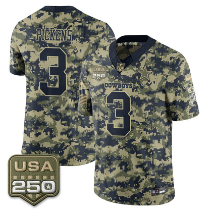 Dallas Cowboys 2026 Salute to Service Edition Vapor Jersey - Stitched