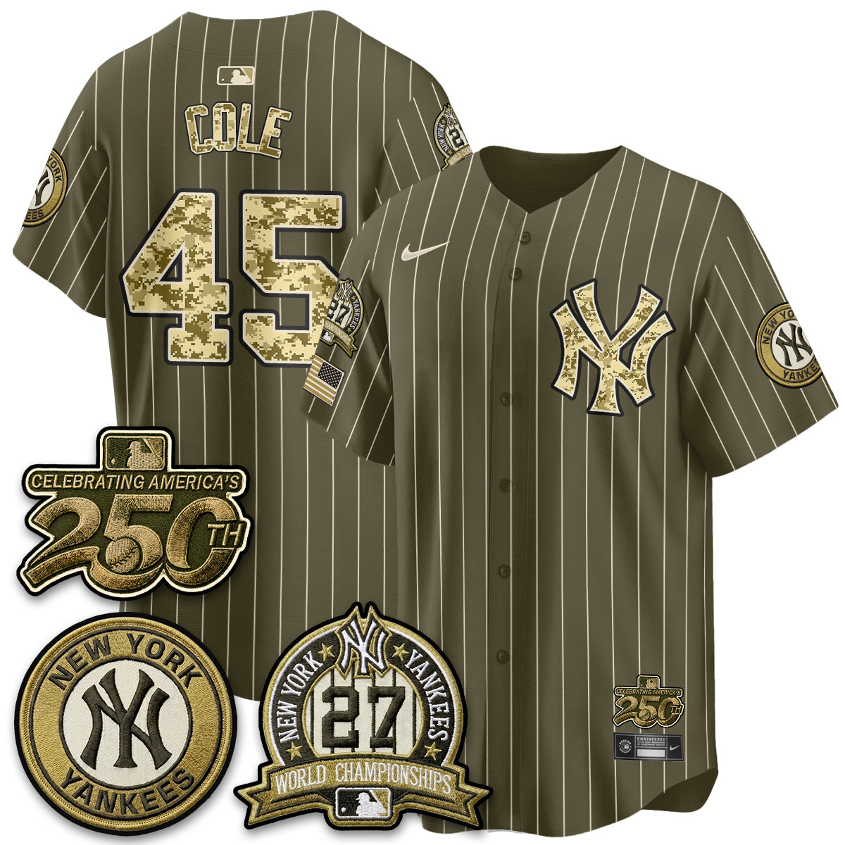 New York Yankees Salute to Service 2026 Vapor Limited Jersey - Stitched