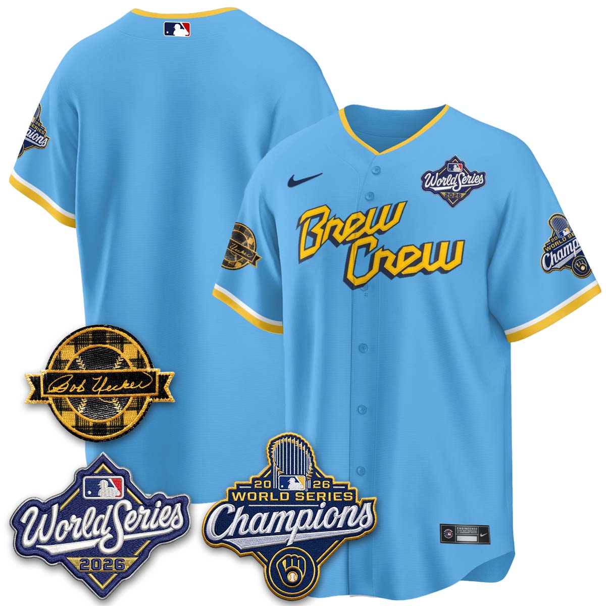 MIL 2026 WS Champions - Bob Patch Vapor Edition - Stitched-NQD (NAV9)