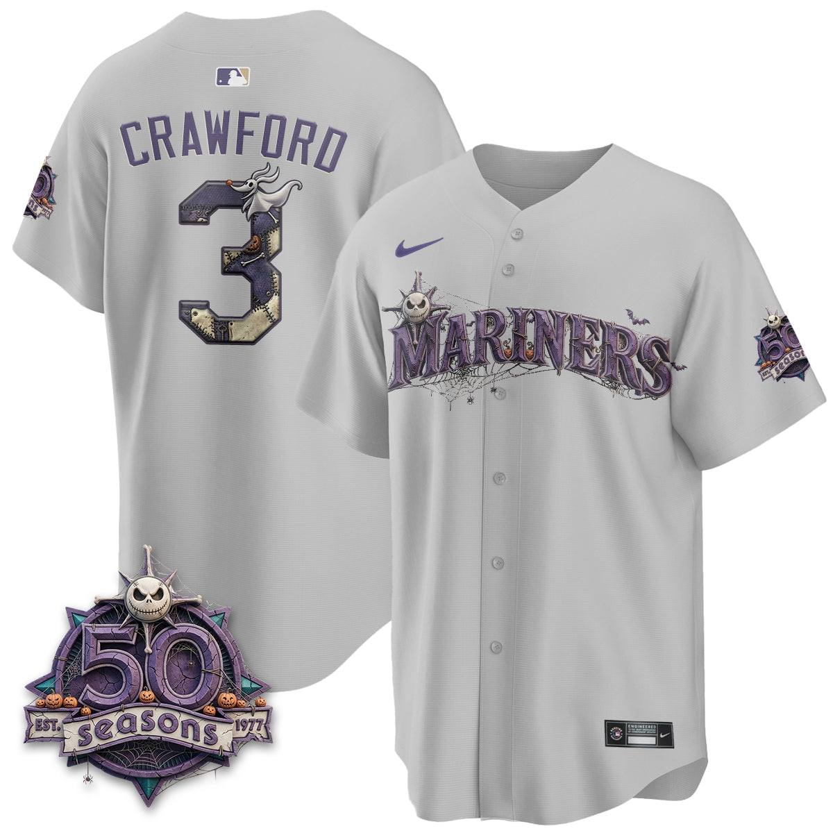 Seattle Mariners Nightmare Edition Vapor Limited Jersey - Printed