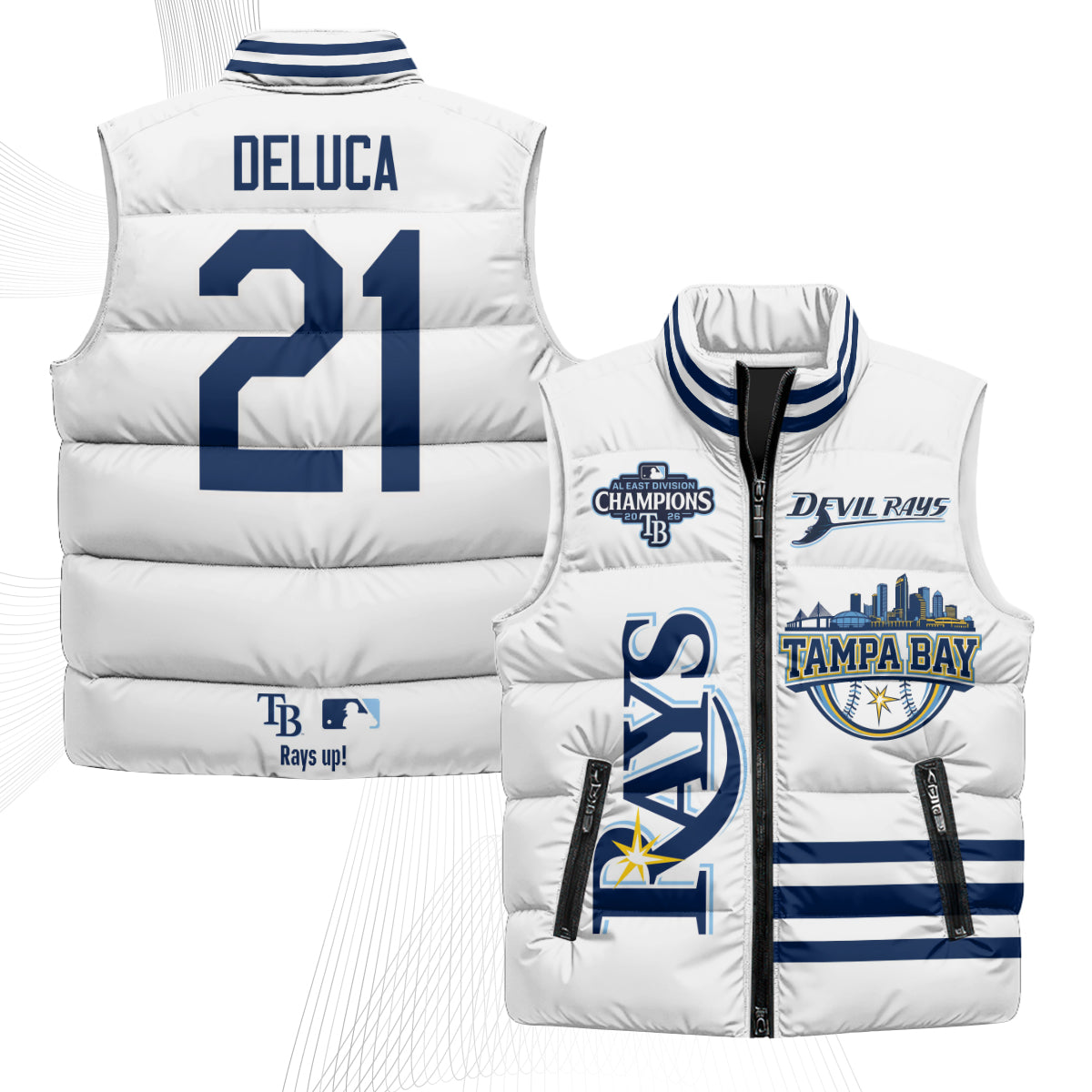 Tampa Bay Rays "Devil Rays" Puffer Vest - Printed