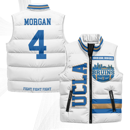 UCLA Bruins Fight Fight Fight Puffer Vest - Printed