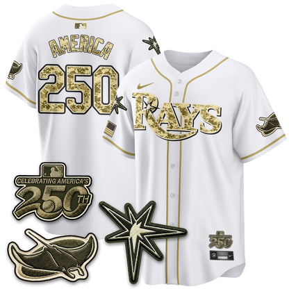 Tampa Bay Rays 2026 Armed Forces Day Jersey V2 - Stitched