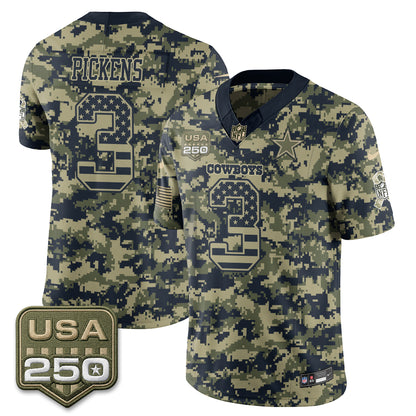 Dallas Cowboys 2026 Salute to Service Edition Vapor Jersey - Stitched