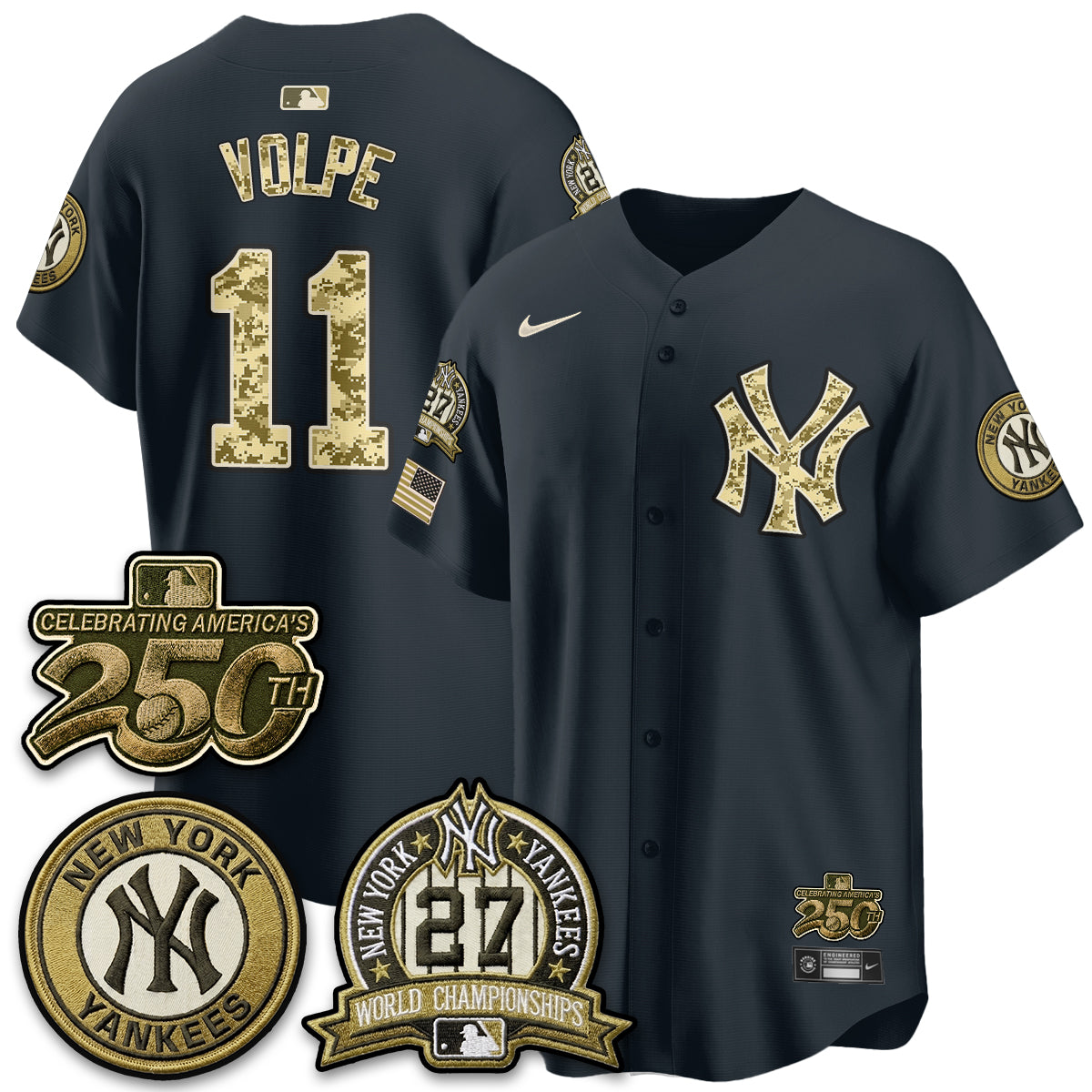 New York Yankees Salute to Service 2026 Vapor Limited Jersey - Stitched