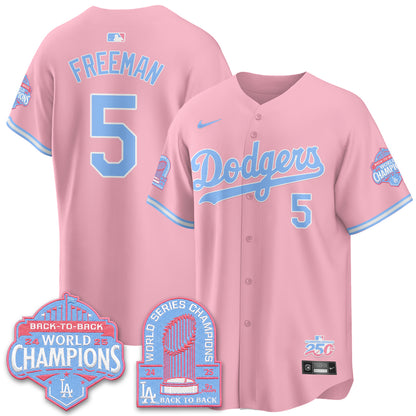 Los Angeles Dodgers x Bubblegum Vapor Jersey - Stitched