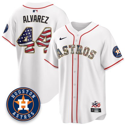 Houston Astros 2026 Independence Day USA Vapor Limited Jersey - Stitched