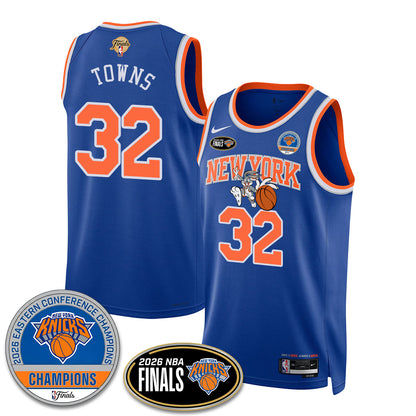 New York Knicks 2026 NBA Eastern Conference Champions x Bunny Vapor Jersey - Stitched