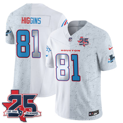 Houston Texans Fan Gear Split Vapor Jersey - Stitched