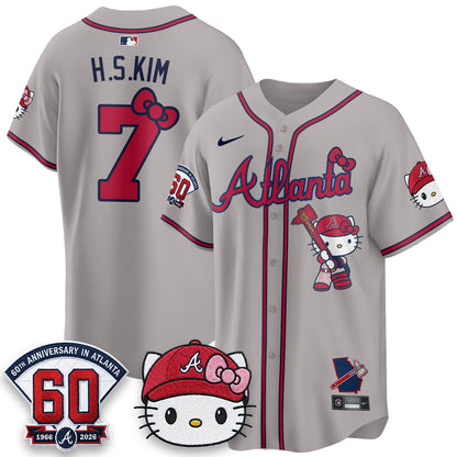Atlanta Braves x Meow KT 2026 Vapor Limited Jersey - All Stitched