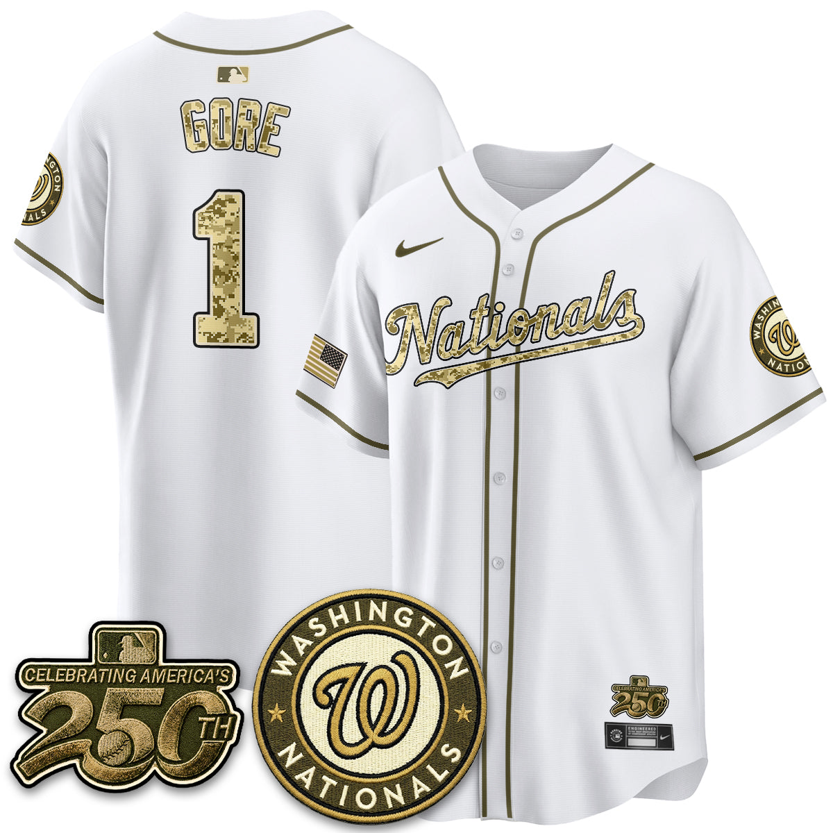 Washington Nationals Armed Force Day 2026 Vapor Limited Jersey - Stitched