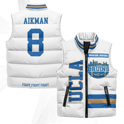 UCLA Bruins Fight Fight Fight Puffer Vest - Printed