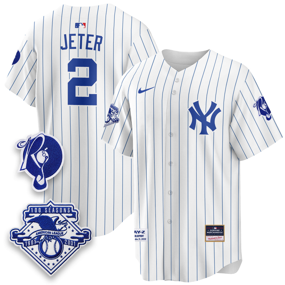 New York Yankees x Jay Z Edition Vapor Jersey - Stitched