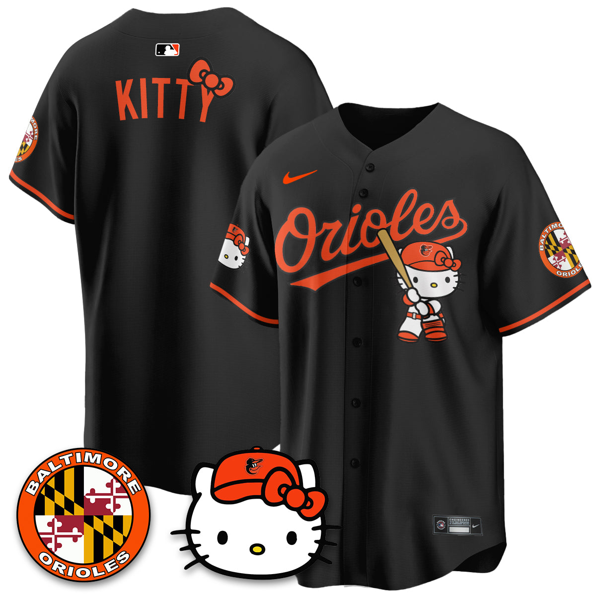 Baltimore Orioles x Meow Kitty Vapor Premier Limited Jersey - Stitched
