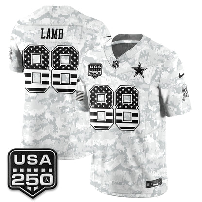 Dallas Cowboys 2026 Salute to Service Edition Vapor Jersey - Stitched