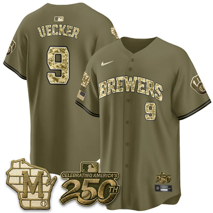 Milwaukee Brewers Armed Forces Day 2026 Vapor Limited Jersey - All Stitched