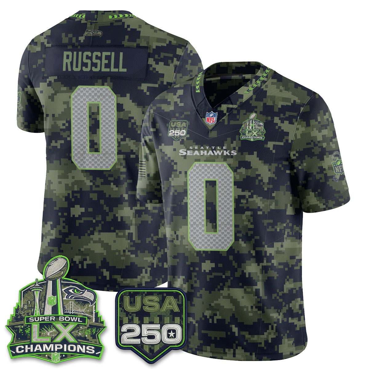 Seattle Seahawks 2026 Salute to Service Edition Vapor Jersey - Stitched-NQD