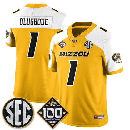 Missouri Tigers 100th Anniversary of Memorial Stadium Vapor Jersey - Stitched