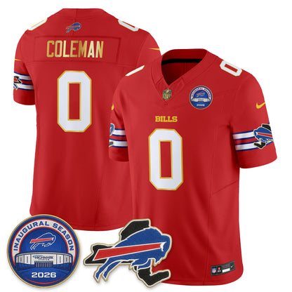 Buffalo Bills 2026 Gold Trim Edition Vapor Jersey - Stitched