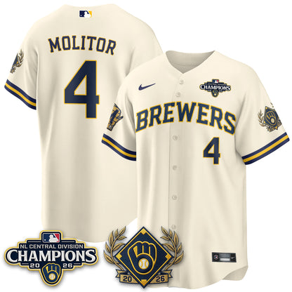 MIL 2026 NL Division Champs Vapor Blue Jersey - Stitched