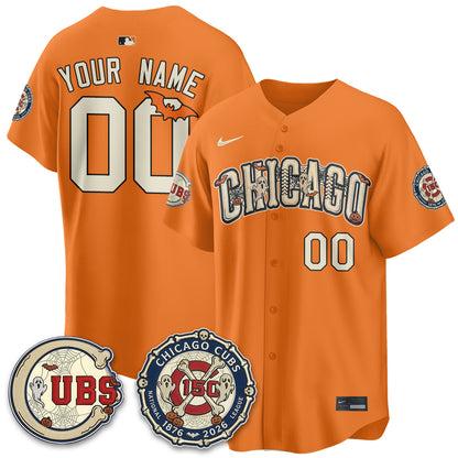 Chicago Cubs Halloween 2026 Vapor Limited Custom Jersey - Stitched