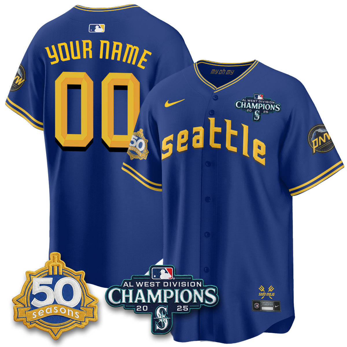 SEA 2026 Vapor Limited Custom Jersey - 50th Anniversary - Stitched