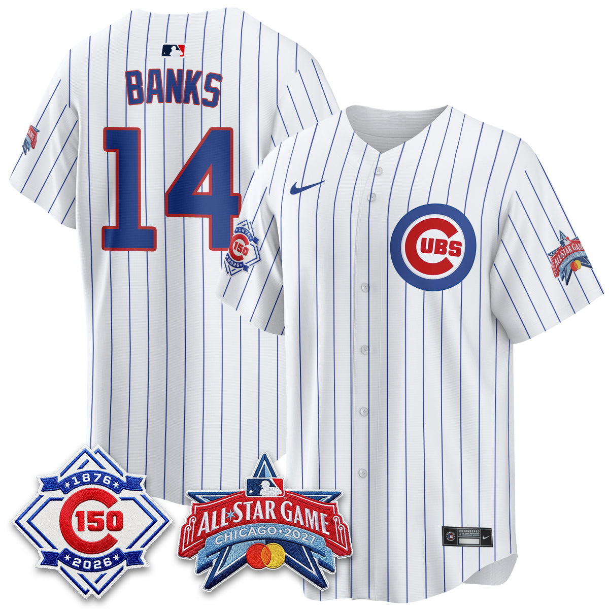 Chicago Cubs 2027 All Star Game Vapor Limited Blue Jersey - Stitched