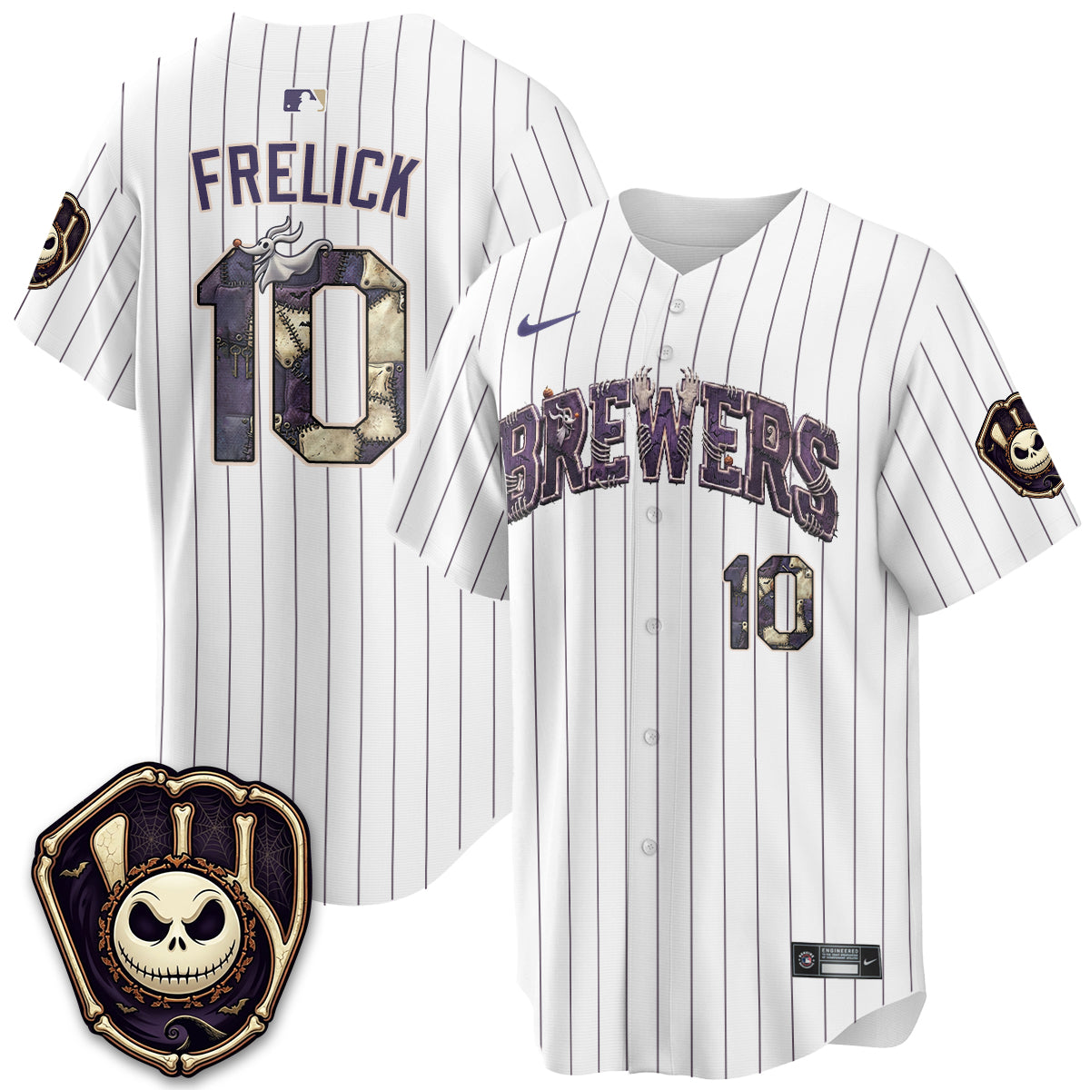 Milwaukee Brewers Nightmare Edition Vapor Jersey - Printed