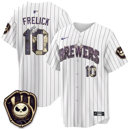 Milwaukee Brewers Nightmare Edition Vapor Jersey - Printed
