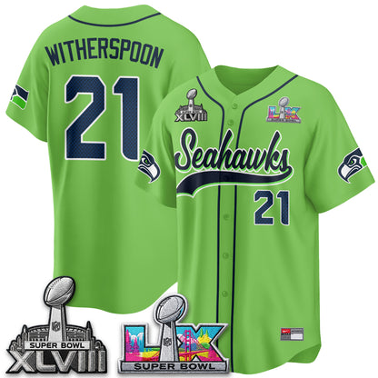 Seattle Seahawks S.Bowl Champs Baseball Vapor Jersey - Stitched