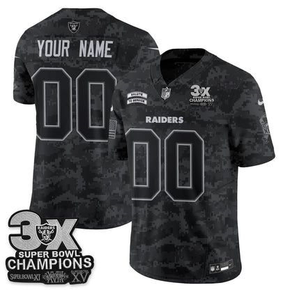 Las Vegas Raiders 2026 Salute to Service V2 Vapor Custom  Jersey - Stitched-NQD