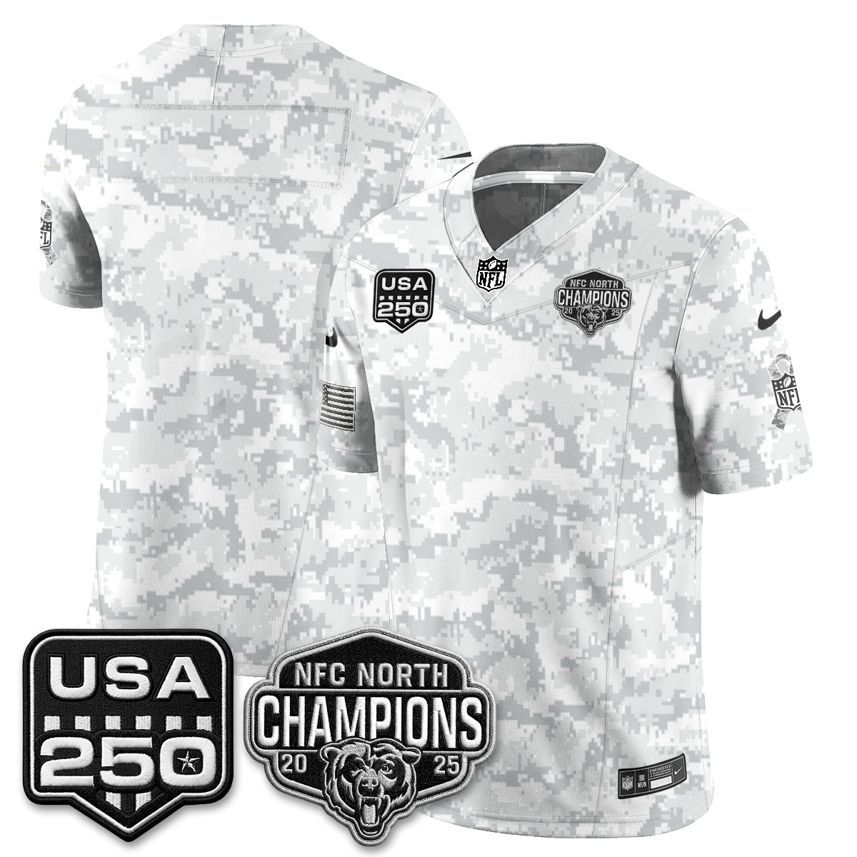 Chicago Bears 2026 Salute to Service Edition Vapor Jersey - Stitched (2)