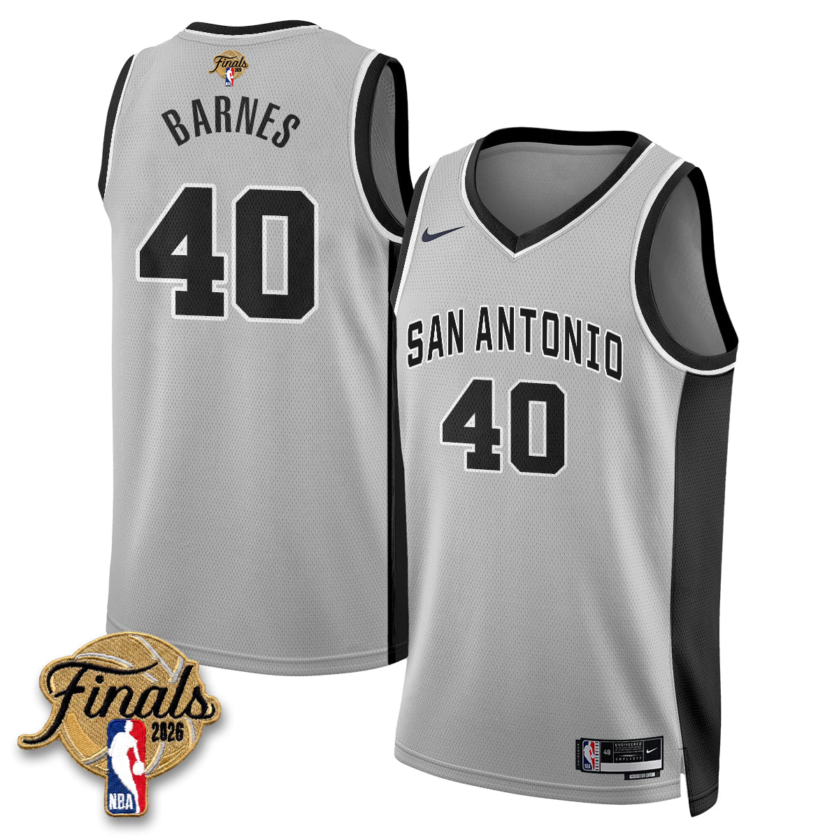 San Antonio Spurs 2026 NBA Western Conference Champions Vapor Jersey V2- Stitched