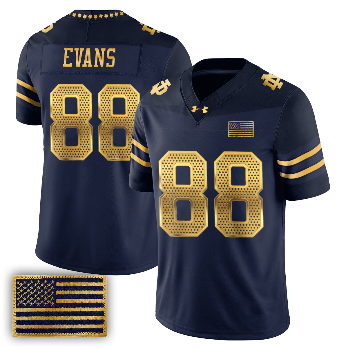 ND 2026 Shamrock Series Football Vapor Jersey - Stitched