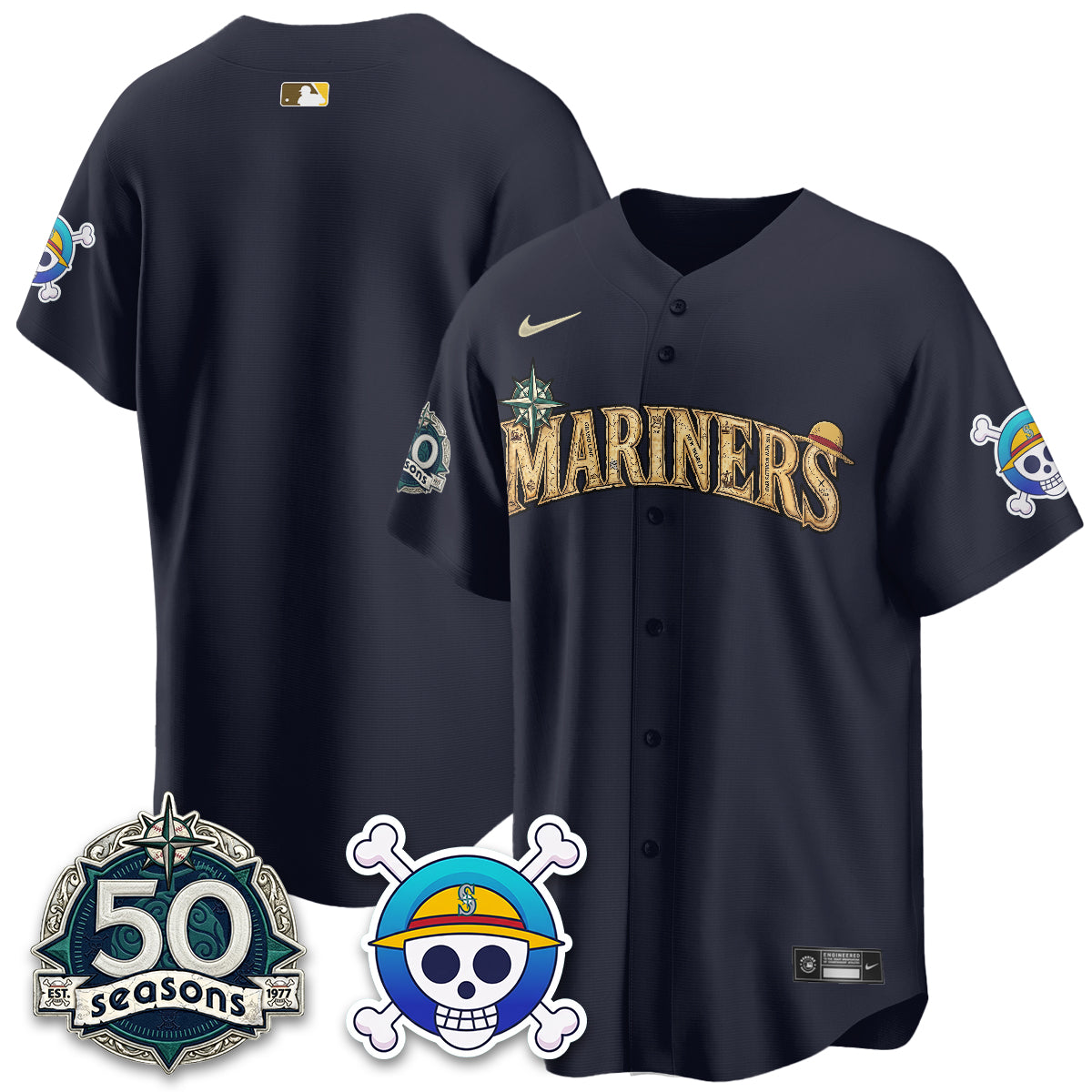 Seattle Mariners OP Japanese Cartoon Vapor Limited Jersey - Printed