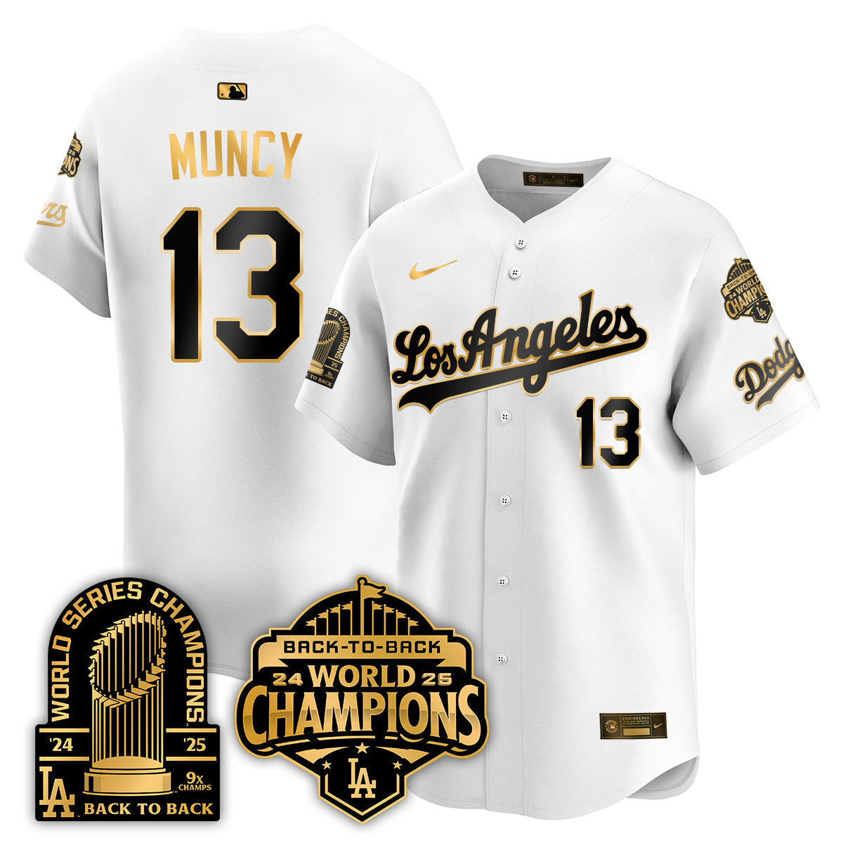 LAD Gold Collection Vapor Limited Jersey - 9x & B2B Champs - All Stitched