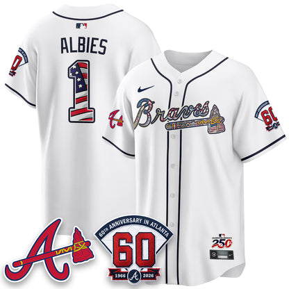 Atlanta Braves 2026 Independence Day USA Vapor Limited Jersey - Stitched